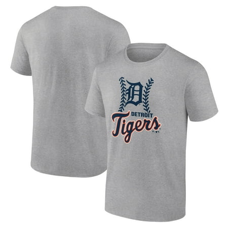 Men s Heather Gray Detroit Tigers Fastball T-Shirt