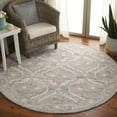 thumbnail image 2 of SAFAVIEH Blossom Donella Floral Area Rug, Gray/Ivory, 6' x 6' Round, 2 of 10
