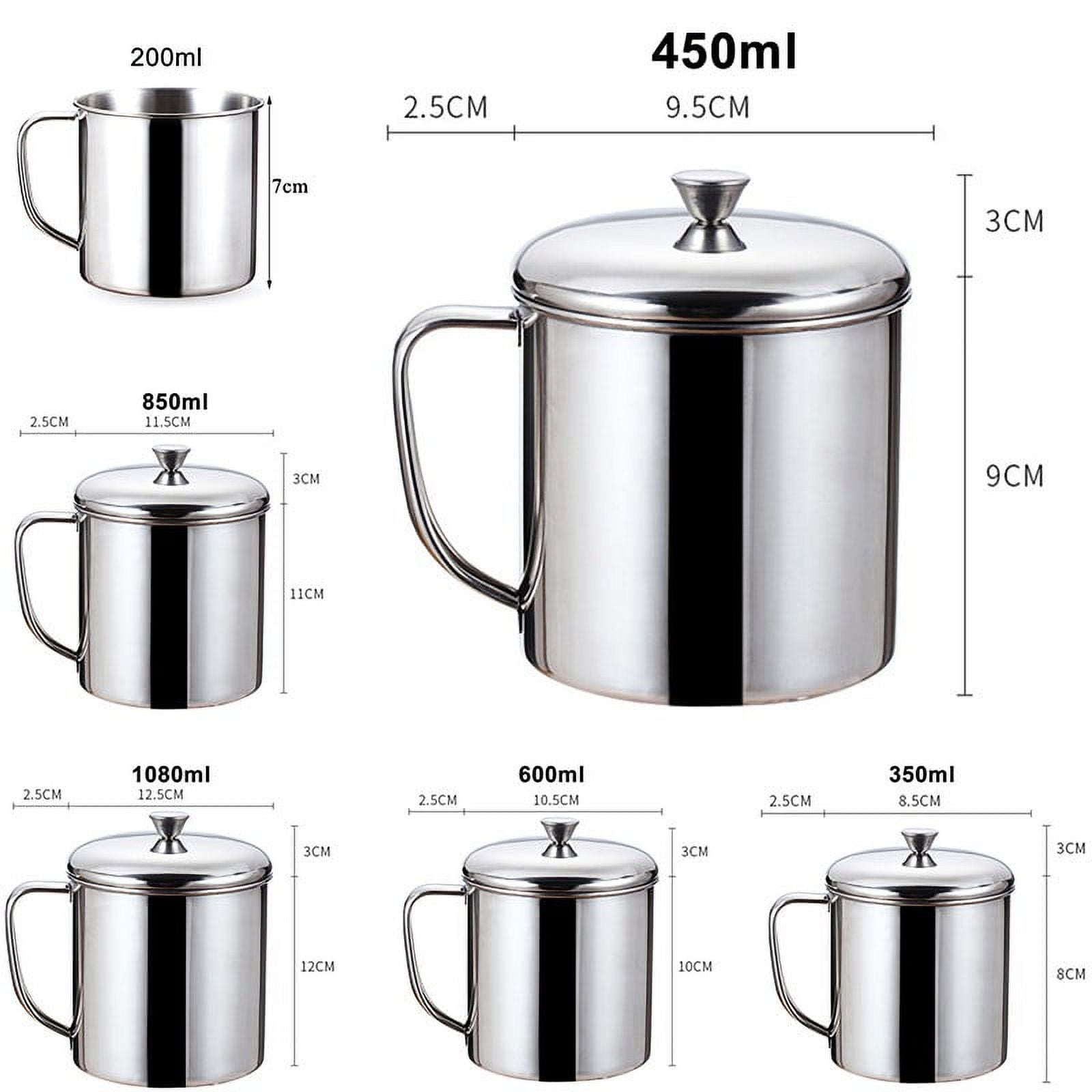 12oz Stainless Steel Water Cup Small Capacity Egg Cup with Handle - China Water  Cup and Water Bottle price
