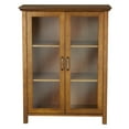 thumbnail image 2 of Teamson Home Avery Freestanding Two-Door Floor Accent Cabinet with Antique Brass Handles, Oiled Oak, 2 of 8