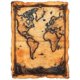 thumbnail image 1 of Qisvanset Framed Canvas Wall Art 12x16 Inch Mark Vintage World Map Bible Verse Home Mural Art, 1 of 5