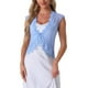 thumbnail image 1 of Cárdigan de encaje con mangas de capucha INSPIRE CHIC para mujeres, elegante shrug floral para bodas de noche, talla XL, azul cielo, 1 of 6