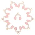 thumbnail image 1 of FONDOTIN 10Pcs Durable Pink Enamel Music Instrument Charms Metal Alloy for DIY Jewelry Making Pendant Bracelets, 1 of 5