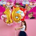 thumbnail image 7 of Boss Baby White Girl Balloons Party Supplies 16th Decor Tableware Birthday Cake Topper Decorations Banner Backdrop, 7 of 7