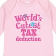thumbnail image 4 of Inktastic Tax Deduction Worlds Cutest Girls Girls Long Sleeve Baby Bodysuit, 4 of 5