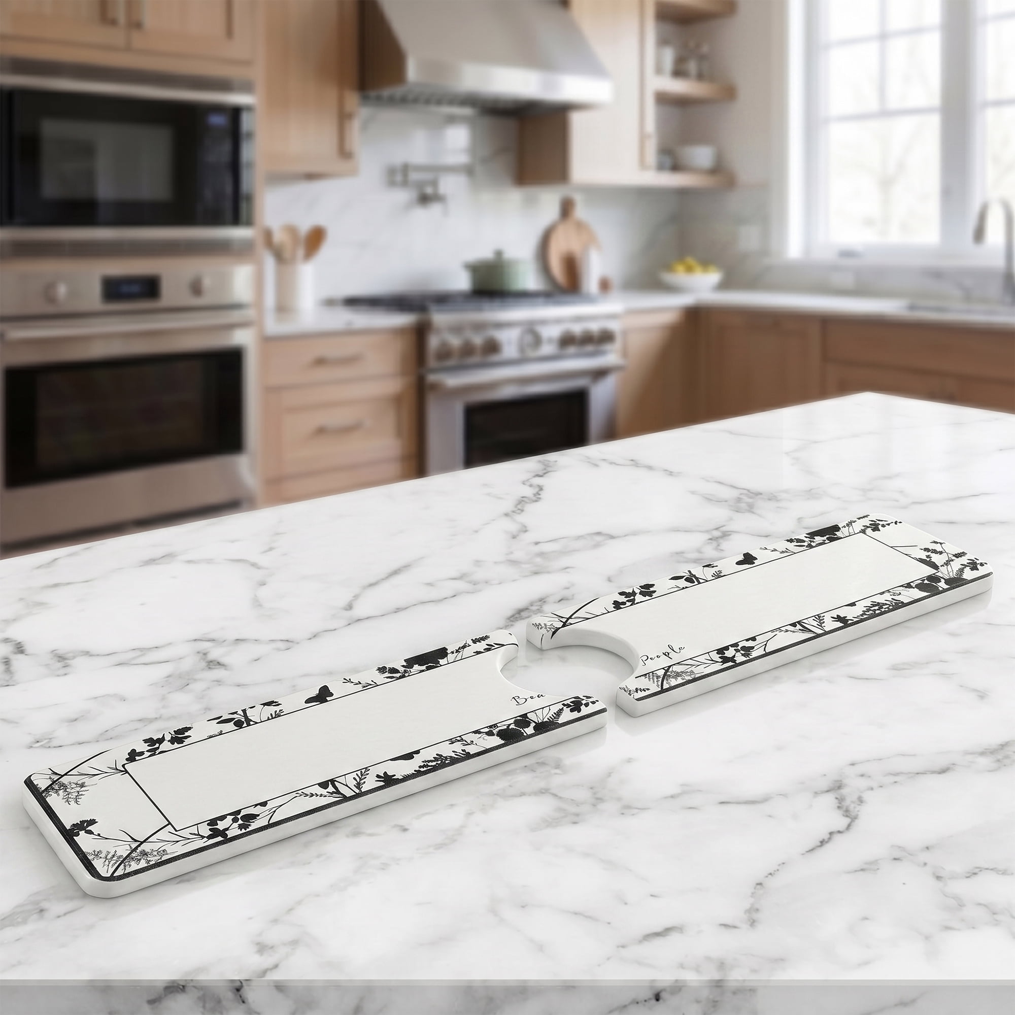 Unique Bargains Faucet Mat Versatile Kitchen Sink Mat for Home Black/White 23.6*3.9 in