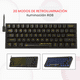 thumbnail image 3 of Teclado Gamer Redragon Dragonborn Mecánico 60% Español Red Switch, 3 of 4