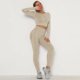 thumbnail image 1 of Conjunto de 2 piezas para mujer, ropa de gimnasio, Sujetador deportivo de Yoga sin costuras, Top corto, mallas de cintura alta, ropa deportiva para Fitness, trajes de entrenamiento para mujer, 1 of 5