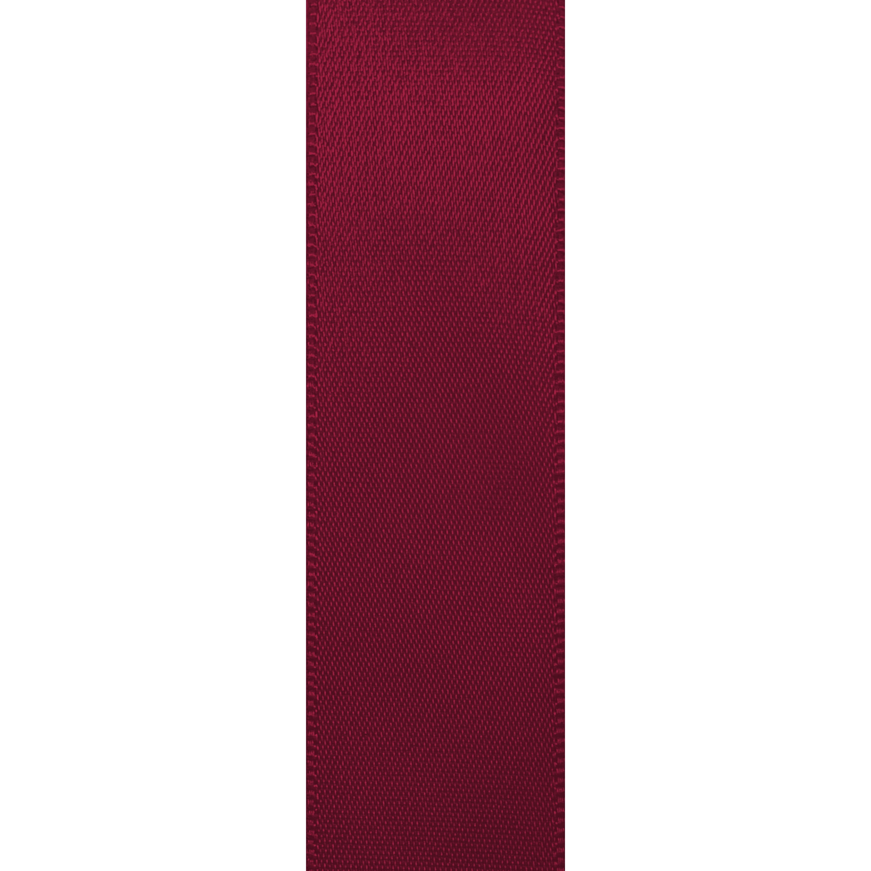 Burgundy Single Face Satin Ribbon, 7/8" x 100 Yards by Gwen Studios