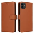 thumbnail image 2 of Dteck Detachable 2 in 1 Wallet Case for iPhone 11,Magnetic Leather Card Slots Case Shockproof Rubber Mag-Safe Cover with Wrist Strap,Brown, 2 of 12