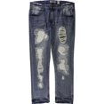thumbnail image 1 of INC Hombres Berlin Mega Ripped Slim Fit Jeans, Azul, 36W x 30L I-N-C Ajustado, 1 of 2