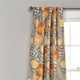 thumbnail image 2 of Paneles de cortina de ventana Half Moon Oscurecimiento amarillo gris 52x84 set, 2 of 2