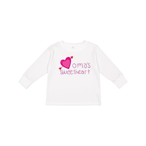 Inktastic Oma's Sweetheart Boys or Girls Long Sleeve Toddler T-Shirt