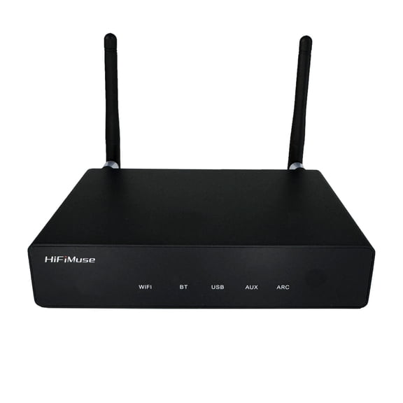 R20 Wireless Bluetooth Audio Receiverr, WiFi & Bluetooth Audio Streamer, Stereo Adapter for Home Audio, App Control
