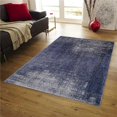 thumbnail image 1 of 22 x 34 in. Wanderlust Blue & Gray Abstract Woven Cotton & Chenille Rectangle Area Rug, 1 of 1