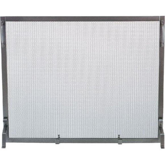 Wrought Iron Panel Screen, Natural Iron