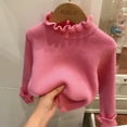 thumbnail image 5 of LIaqionyy Girls Mock Turtleneck Sweaters Long Sleeve Cute Basic Plain Tops Causal Comfy Soft Knit Sweater, 5 of 6