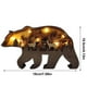 thumbnail image 2 of Adorno navideño de oso de madera Sincero Artesanía de talla 3D Decoración del hogar, 2 of 7