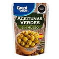 thumbnail image 1 of Aceitunas verdes Great Value sin hueso 190 g, 1 of 4