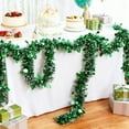thumbnail image 6 of Christmas Tinsel Garland Xmas Tree Decorations Christmas Metallic Twist Garland Ceiling Hanging Decorations for New Year Party Birthday Holiday Indoor Outdoor Supplies （Green）, 6 of 6