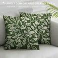 thumbnail image 3 of Nawypu Boho Green Leaf Tufted Pillow Covers Modern Minimalist Monstrea Abstract Pillowcase Rustic Plant Upholstery Cushion Case for Bed Couch Sofa Indoor and Outdoor Home Decor (Green), 3 of 5