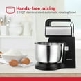 thumbnail image 5 of Holstein Housewares - 250W 5-Speed Hand and Stand Mixer with LED Light, Black/Stainless Steel, 5 of 9