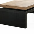 thumbnail image 2 of This Modern Industrial Coffee Table: Two-Tone Wood & Floating Top Design, 47.6" L x 23.6" W x 16.3" H, 2 of 9