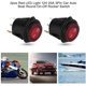 thumbnail image 5 of Botón de interruptor LED, 2 piezas de interruptor basculante de palanca redondo LED rojo, botón de enganche redondo E/S, interruptor automático para automóvil y barco, 12 V, 20 A, 3 pines para barco, 5 of 5