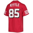 thumbnail image 3 of Youth George Kittle Scarlet San Francisco 49ers Replica Player Logo Jersey, 3 of 3