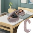 thumbnail image 3 of Pregnancy Pillow with C-Shaped Lumbar Support, Side Sleeping Pillow for Comfort, Removable Cover for Easy Cleaning, Soft and Breathable Material, Stylish Home Decor for Enhanced Sleep Experience, 3 of 6