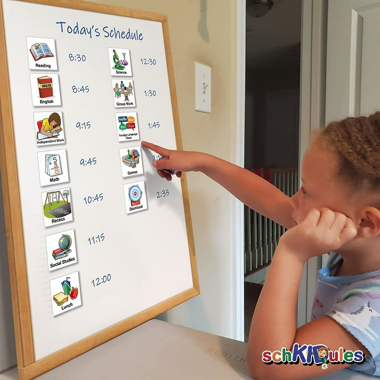 SchKIDules Visual Schedules 87Pc Education Collection Magnet