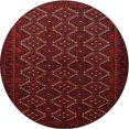 thumbnail image 1 of Ahgly Company Machine Washable Indoor Round Traditional Tomato Red Area Rugs, 4' Round, 1 of 7