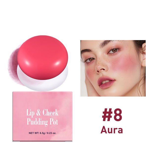 Lip And Cheek Blurry Pot Four Color Lip Clay For Lipstick And Even Blurring Pot Lip 8 Colors Pot, Makeup White Blusher