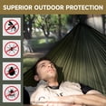 thumbnail image 4 of Camping Haock with Mosquito Net and Sunshade Backing Haock with Ridge Rope Tree Straps Lightweight Portable Haocks for Outside Hiking and Travel, 4 of 9