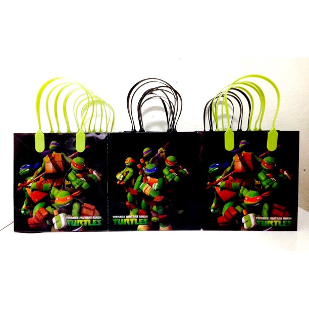 Ninja Turtles Party Favor Goodie Small Gift Bags (12 Packs) Walmart