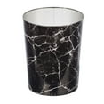 thumbnail image 5 of mDesign Small Round Metal 1.7 Gallon Wastebasket/Recycling Can, Black Marble, 5 of 5