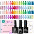 thumbnail image 1 of Set de esmaltes de uñas Beetles Summer Gel, 36 colores, 40 unidades, con base y capa superior, 1 of 7