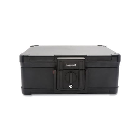 Fire and Waterproof Safe Chest with Carry Handle 16 x 12.6 x 6.6, Black