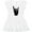 AA-White, variant on Inktastic Rocker Horns Girls Baby Dress