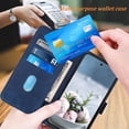 thumbnail image 3 of Compatible pour Moto G Stylet 5G 2022 Étui Portefeuille,[Slots Porte-Cartes][Kickstand][Sangle de Poignet] TPU Intérieur Protection PU, 3 of 5