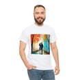 thumbnail image 5 of "Ignite Romance with the First Date Oil Painting Unisex Heavy Cotton Tee, 5 of 12