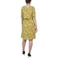 thumbnail image 2 of NY Collection Womens Petites Crepe Printed Fit & Flare Dress, 2 of 2