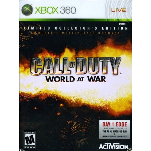 backup Ongemak Assortiment Activision Call of Duty World at War Collector's Edition -Xbox 360 Live -  Walmart.com