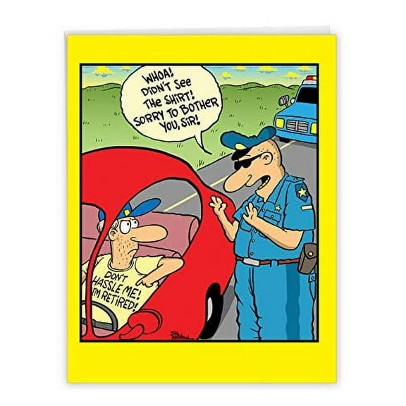1 Big Funny Retirement Card with Envelope (8.5 x 11 Inch) - Retired T-Sh-t From All Retirement J6069RTG-US