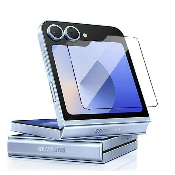 1 Pack Dteck for Samsung Galaxy Z Flip 6 Front Screen Protector,HD Clear Full Cover Tempered Glass Screen Protector for Galaxy Z Flip 6 Anti Scratch Bubble Free