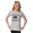 thumbnail image 4 of Wild At Heart Buffalo Inspirational Womens Fitted Plus Size Graphic Tee Brisco Brands 2X, 4 of 5