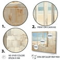 thumbnail image 3 of Designart "Horizon With Beachfront Windows I" Coastal Windows Floater Framed Wall Art Living Room, 3 of 5