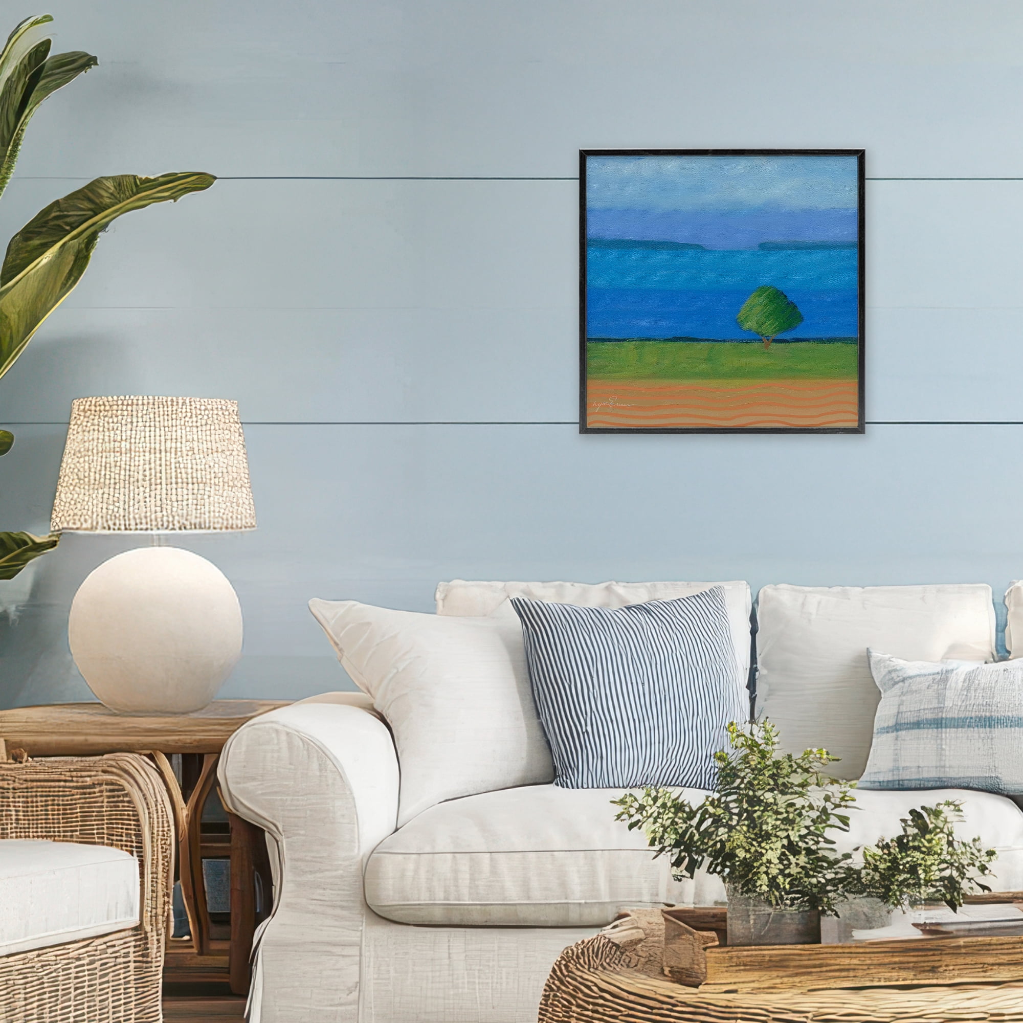 Stupell Industries Lone Tree at Spring Cove Black Framed Giclee Art, design by Lynn Ericson Fine Art