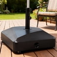 thumbnail image 2 of Outsunny Base de Parasol de Patio Robuste de 132 lb avec Roues pour Jardin Noir, 2 of 10