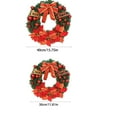 thumbnail image 3 of BNNG Christmas Wreaths For Front Door Artificial Christmas Wreath, Green, Elegance, White Lights, Decorated with Pine Cones, Berry Clusters, Ball Ornaments, Christmas Collection, 3 of 7